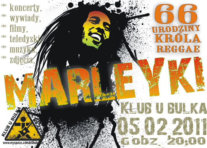 Zapraszamy na Marleyki w Klubie u Bulka