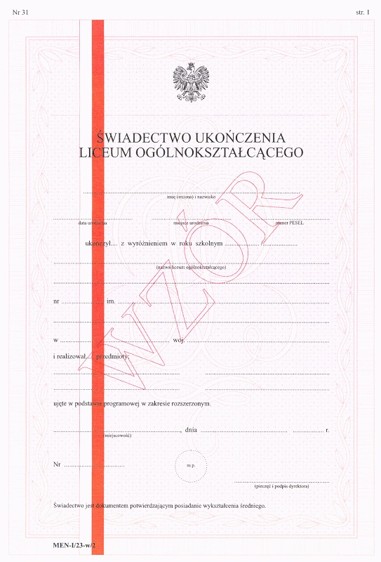Szczegółowe wyniki matury 2011 w Sulęcinie
