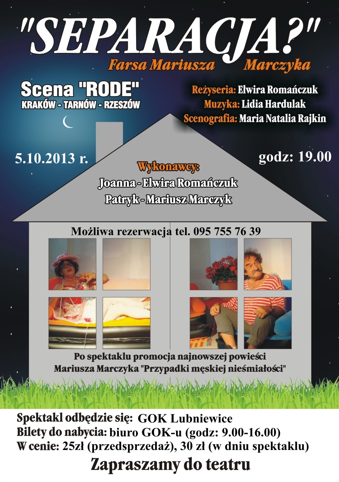GOK w Lubniewicach zaprasza na spektakl teatralny pt. SEPARACJA.