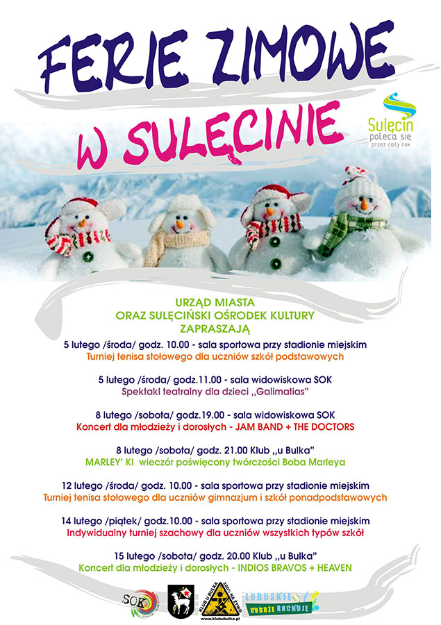 Ferie zimowe w Sulęcinie – zobacz co można robić!