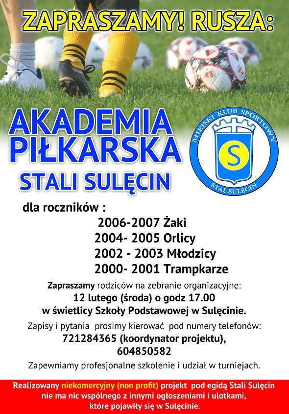 AKADEMIA PIŁKARSKA STALI SULĘCIN