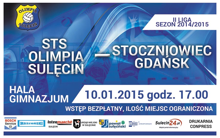 Olimpia Sulęcin – Stoczniowiec Gdańsk – mecz w sobotę