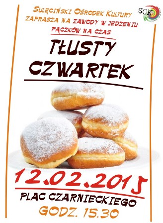 Konkurs w jedzeniu pączków na czas