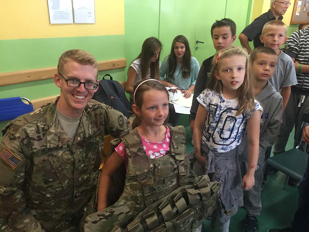 US Army z wizytą w sulęcińskiej podstawówce