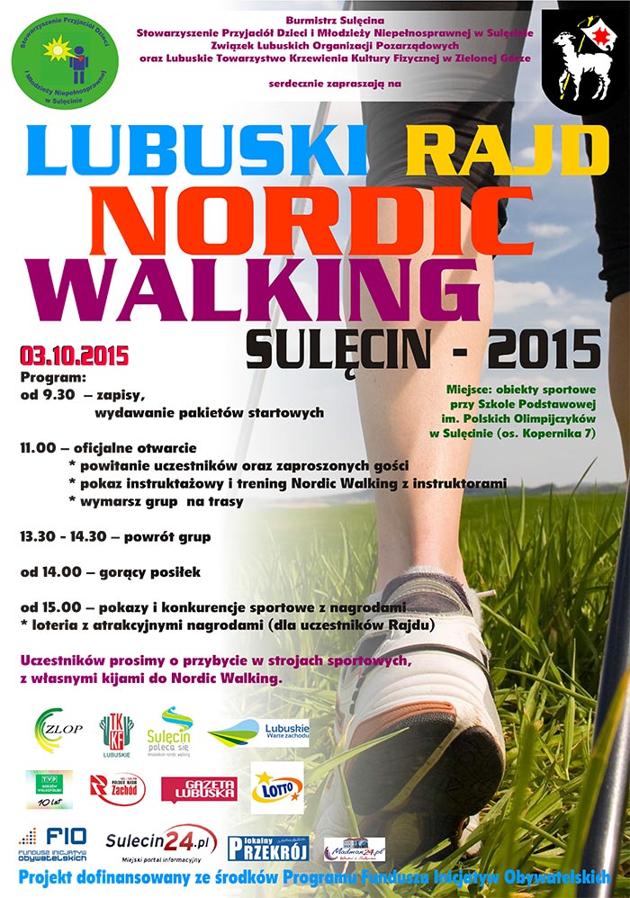 Rajd Nordic Walking Sulęcin 03.10.2015