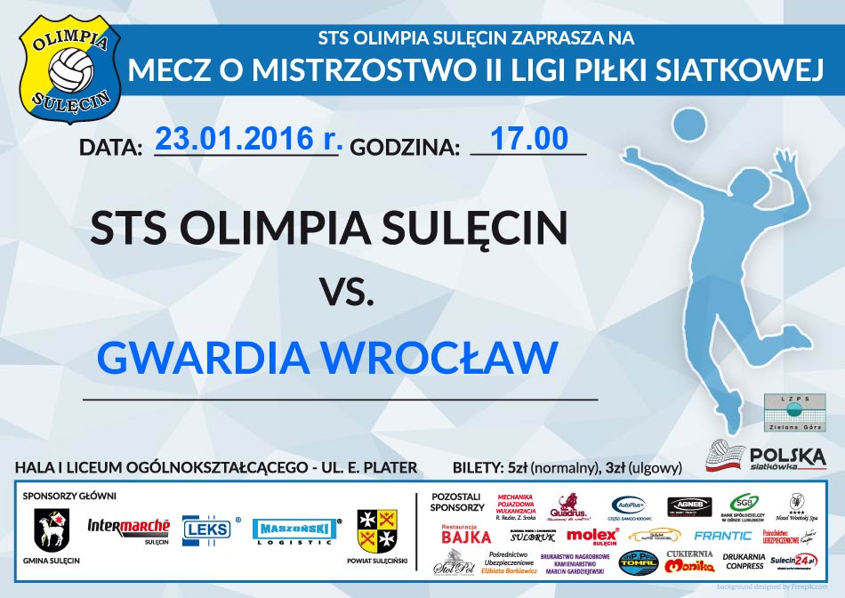 Zapraszamy na mecz Olimpii