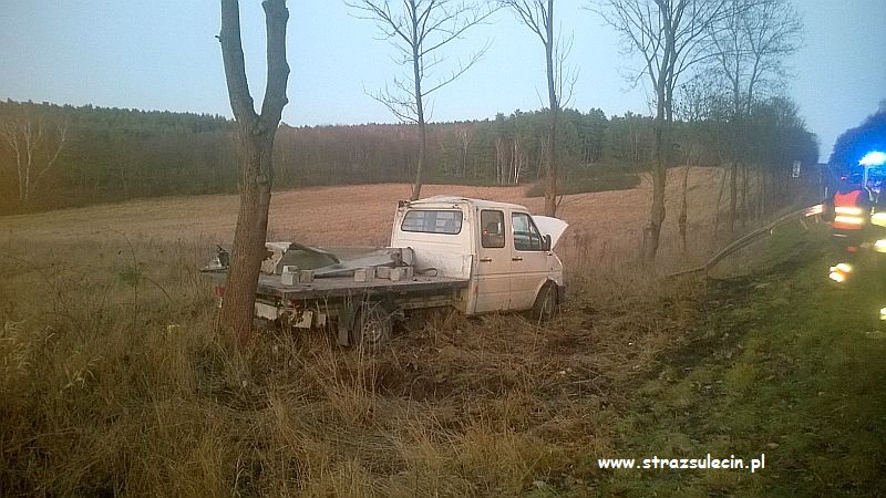 Wypadek na drodze Sulęcin-Wędrzyn