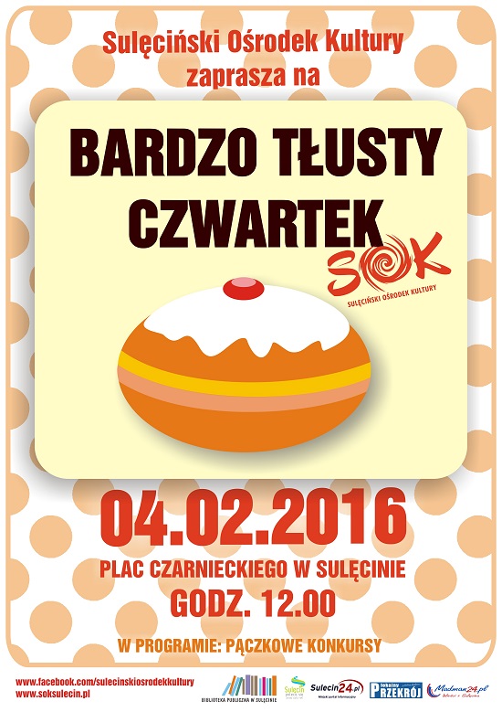Jutro o 12:00 na rynku Baaardzo Tłusty Czwartek