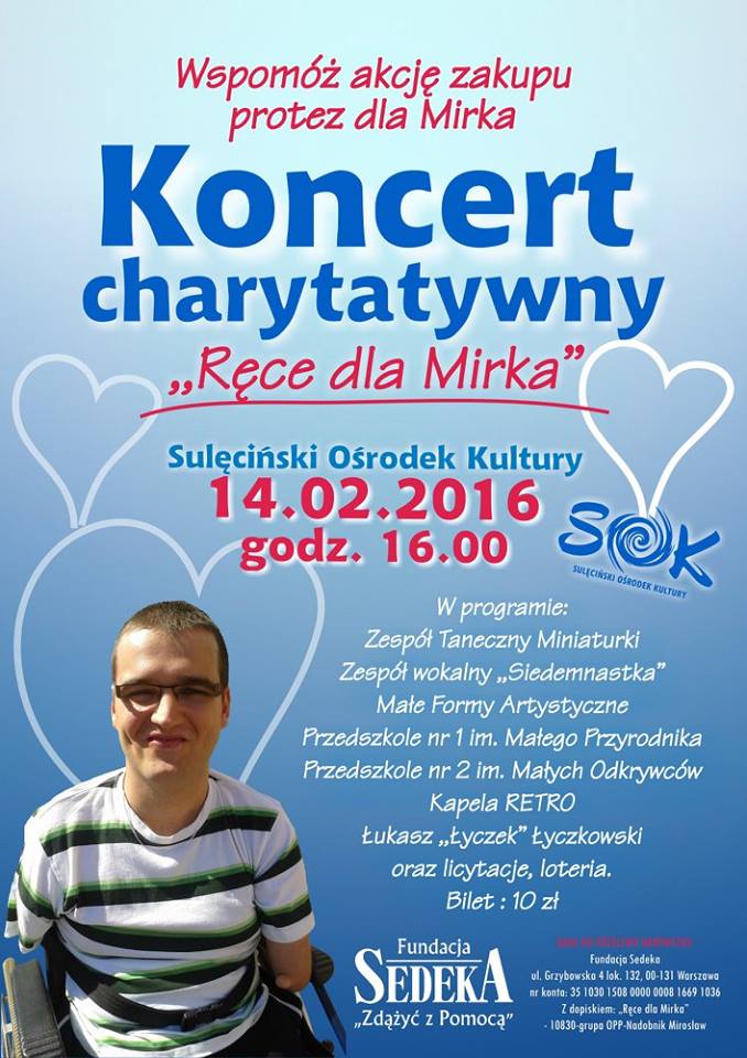 „Ręce dla Mirka” – koncert charytatywny