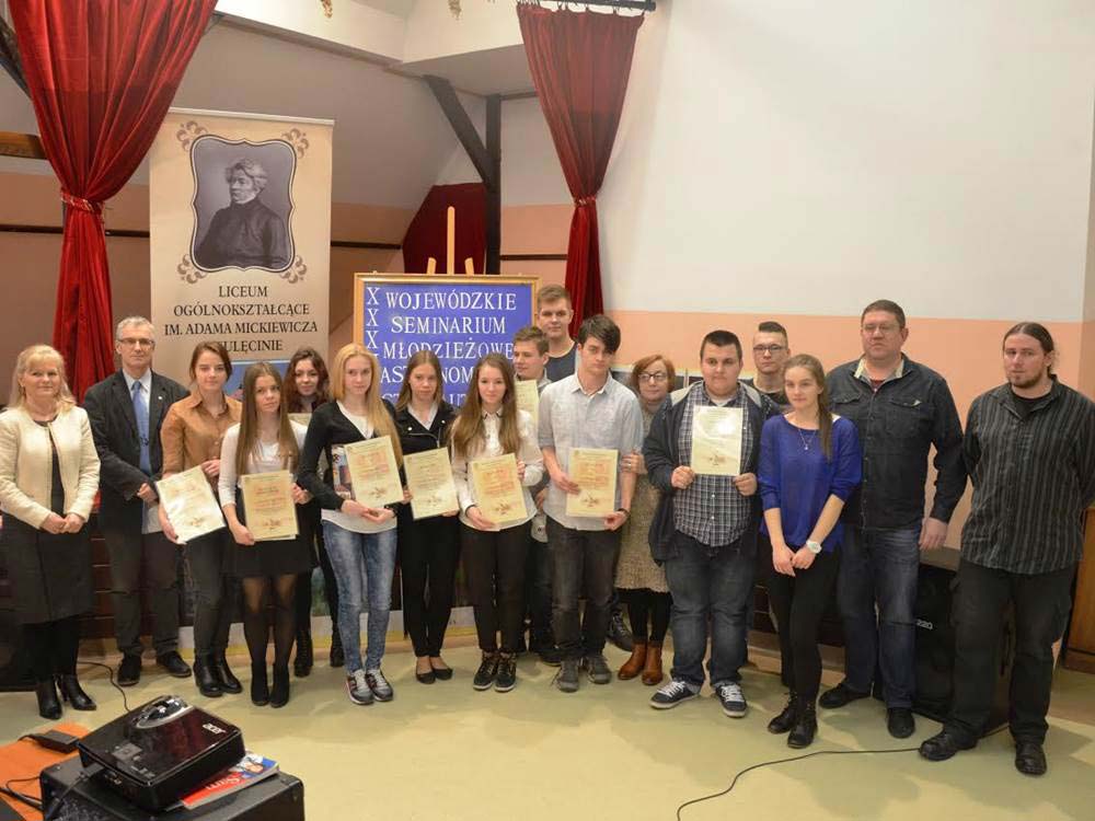 Uczniowie I Liceum zwycięzcami Wojewódzkiego Seminarium Astronomicznego