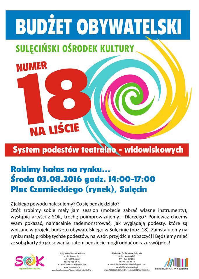 Sulęciński Ośrodek Kultury robi hałas na rynku!