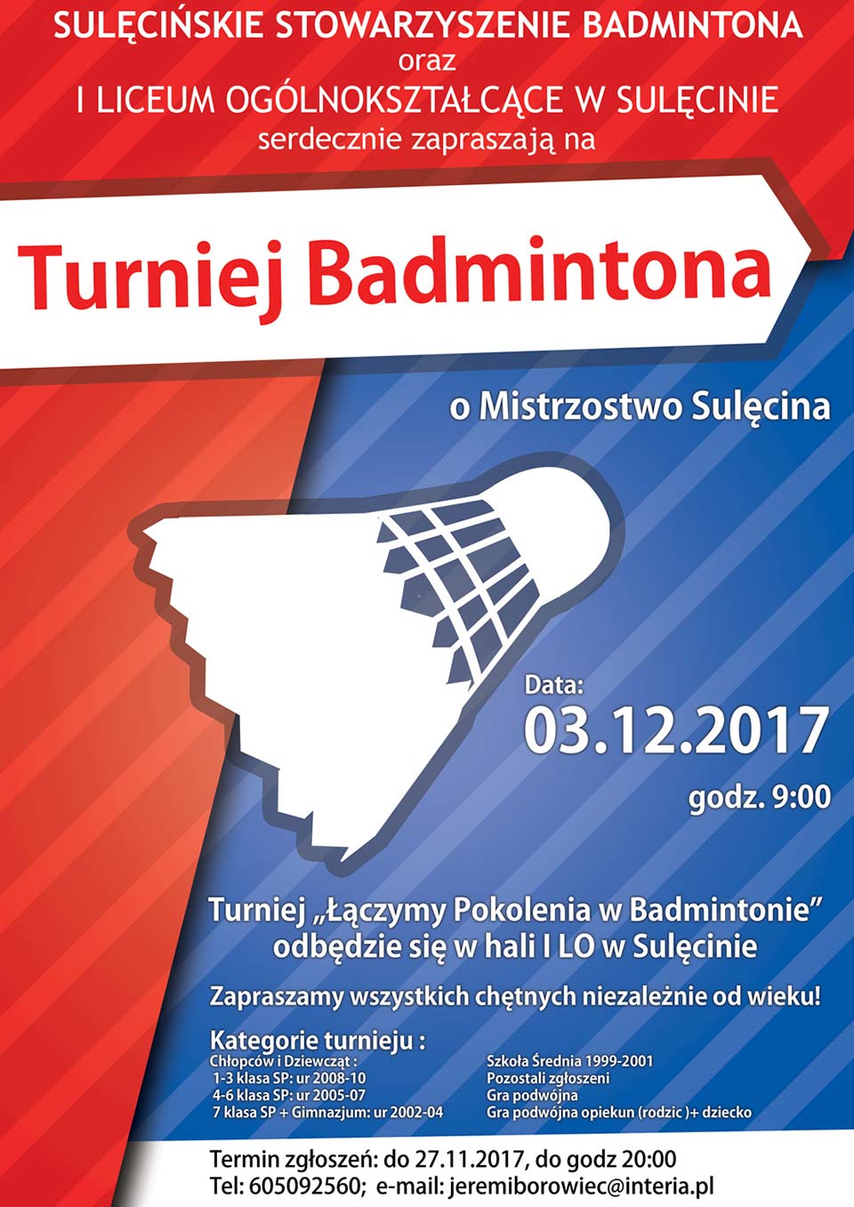 Turniej badmintona Sulęcin