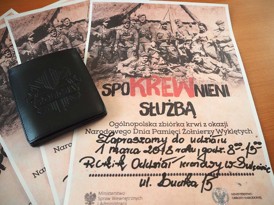 #spoKREWnieni służbą – 1 marca zbiórka krwi w Sulęcinie