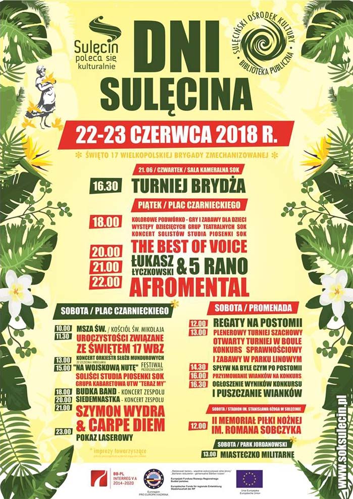Dni Sulęcina 2018 program