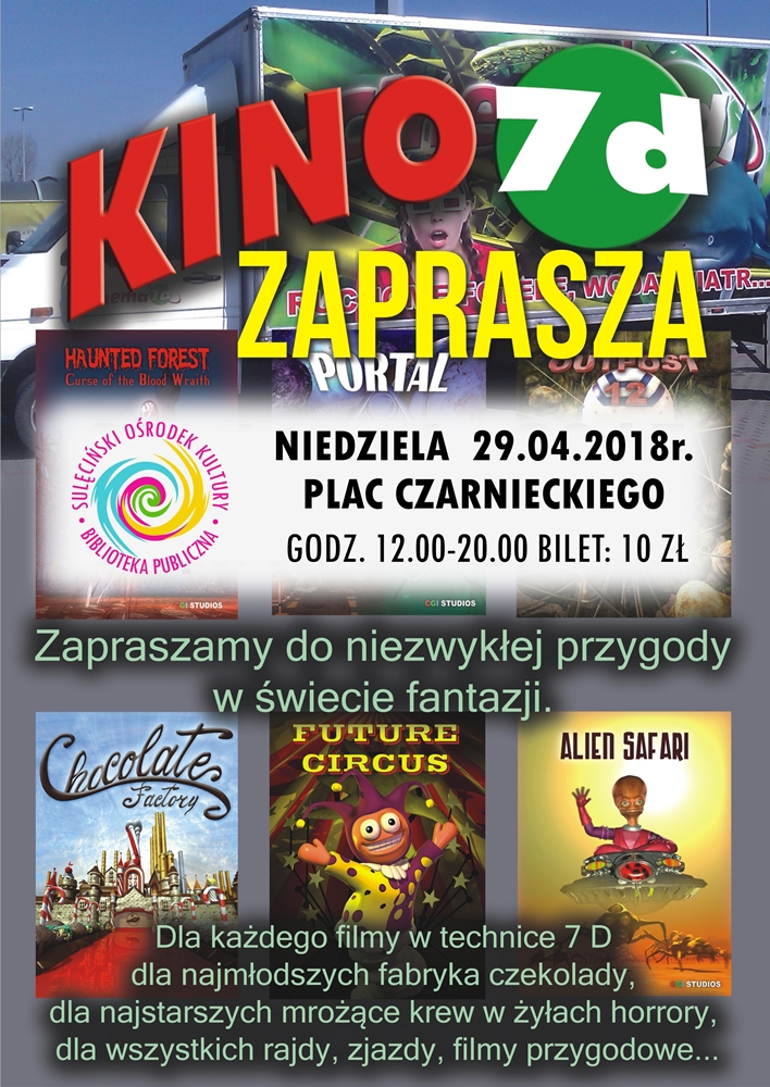 Sulęciński Ośrodek Kultury zaprasza na wyjątkową niedzielę z kinem 7D
