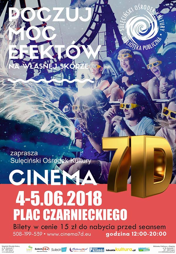 Kino 7D w Sulęcinie 4-5.06.2018