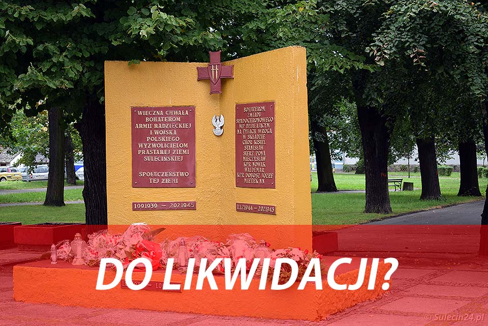 Koło Powiatowe Partii Porozumienie w Sulęcinie domaga się likwidacji pomnika