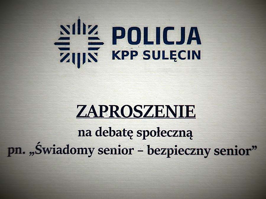 Świadomy senior – bezpieczny senior. Zapraszamy do udziału w debacie społecznej