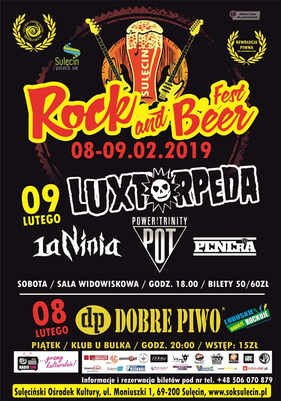 Rock and Beer Fest 2019 – III edycja Sulęcin 08-09.02.2019
