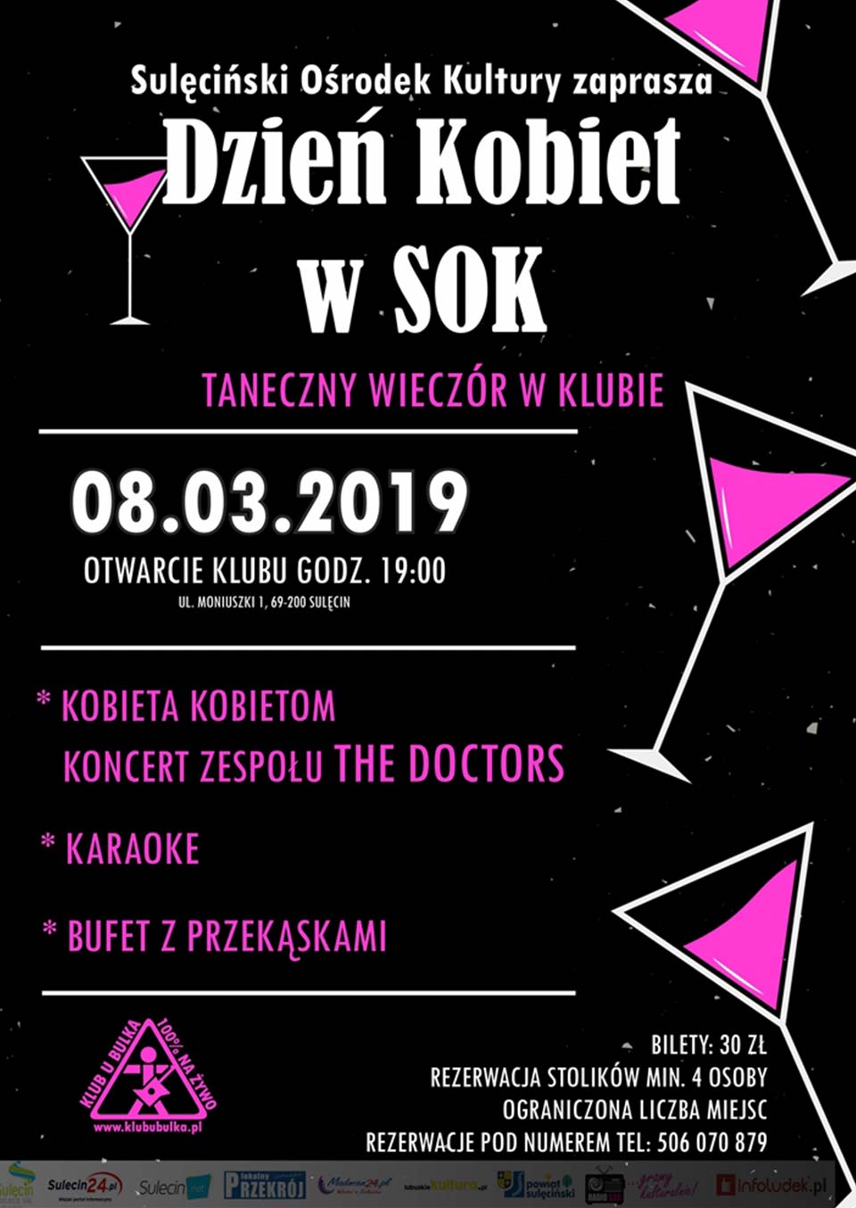 Taneczny Dzień Kobiet w Klubie u Bulka! 08.03.2019