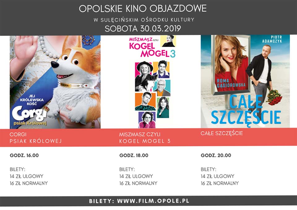 Opolskie Kino Objazdowe w SOK 30.03.2019