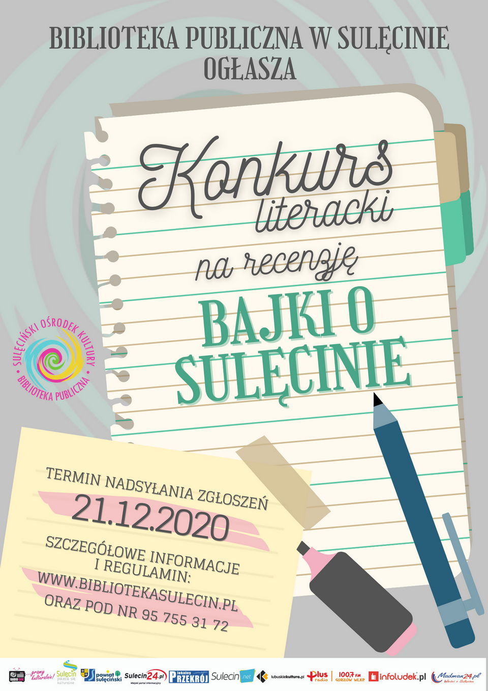 Konkurs Literacki „Recenzja Bajek O Sulęcinie – Audiobook”