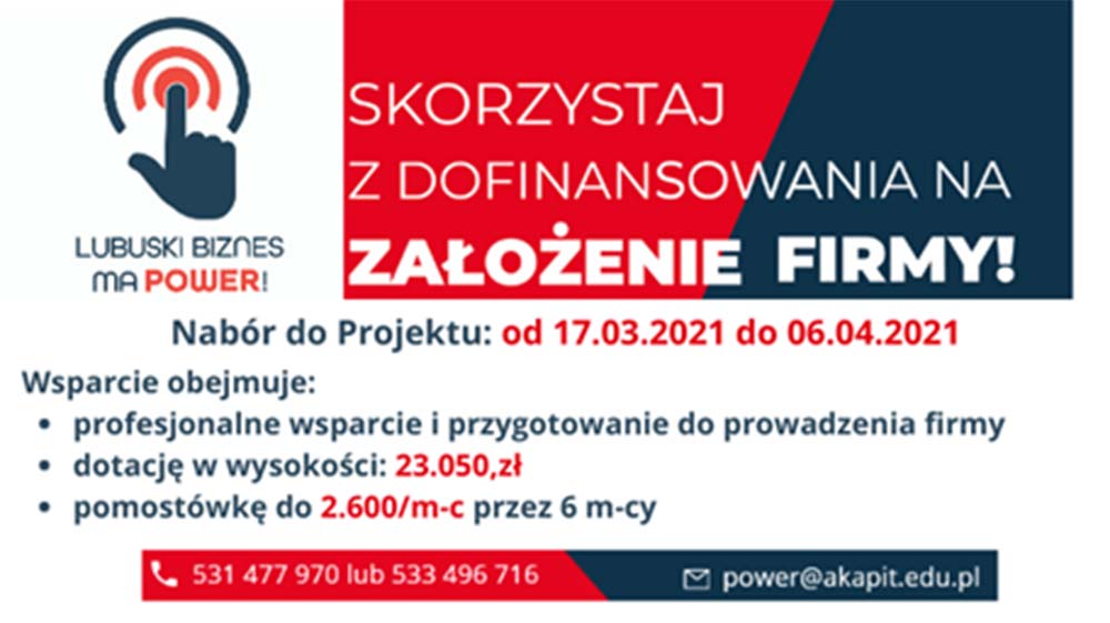 Dofinansowanie na założenie firmy