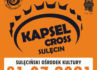 Plakat promujący Mistrzostwa Gry w Kapsle "Kapsel Cross Sulęcin"