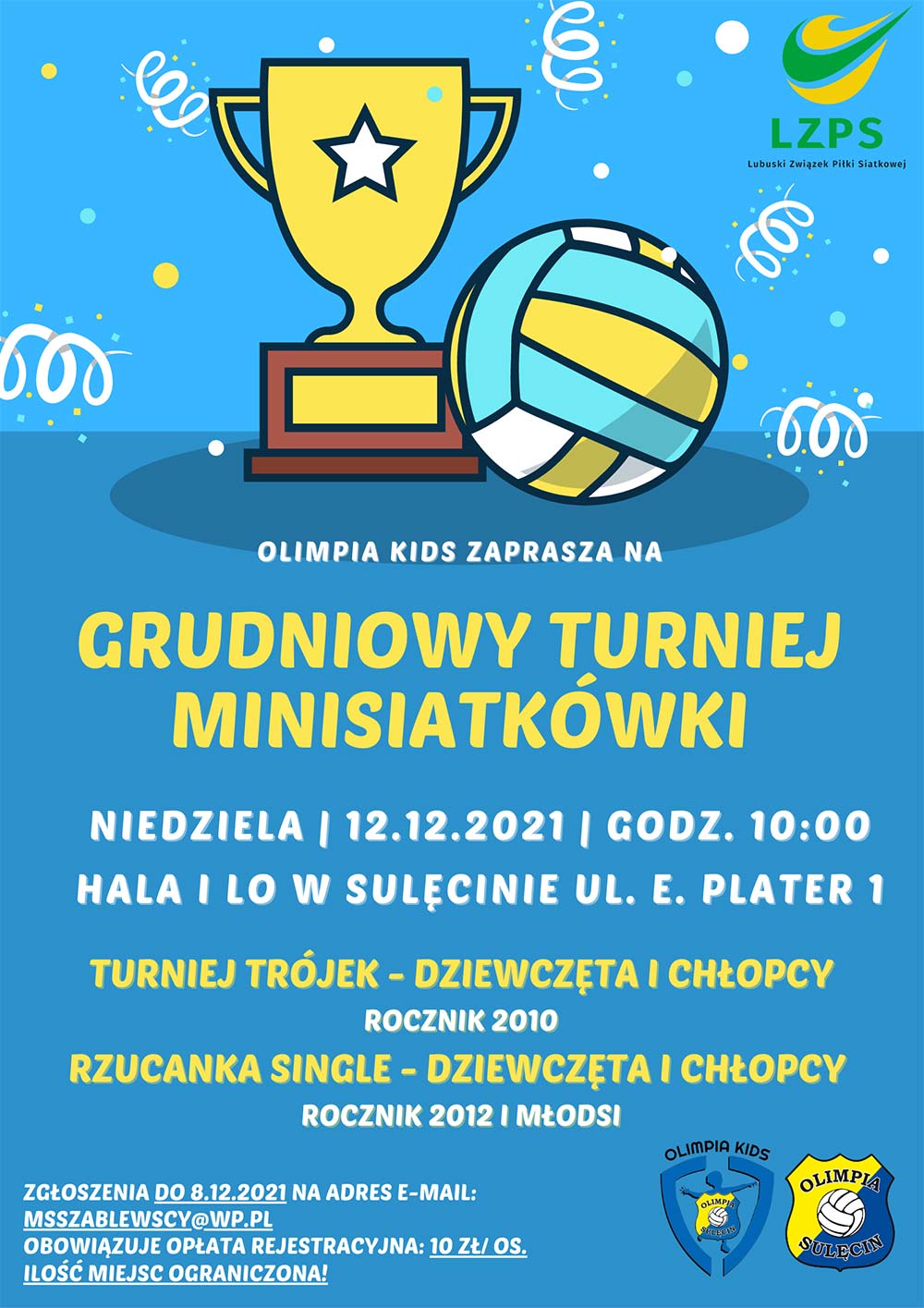 Grudniowy Turniej Minisiatkówki z Olimpią Kids