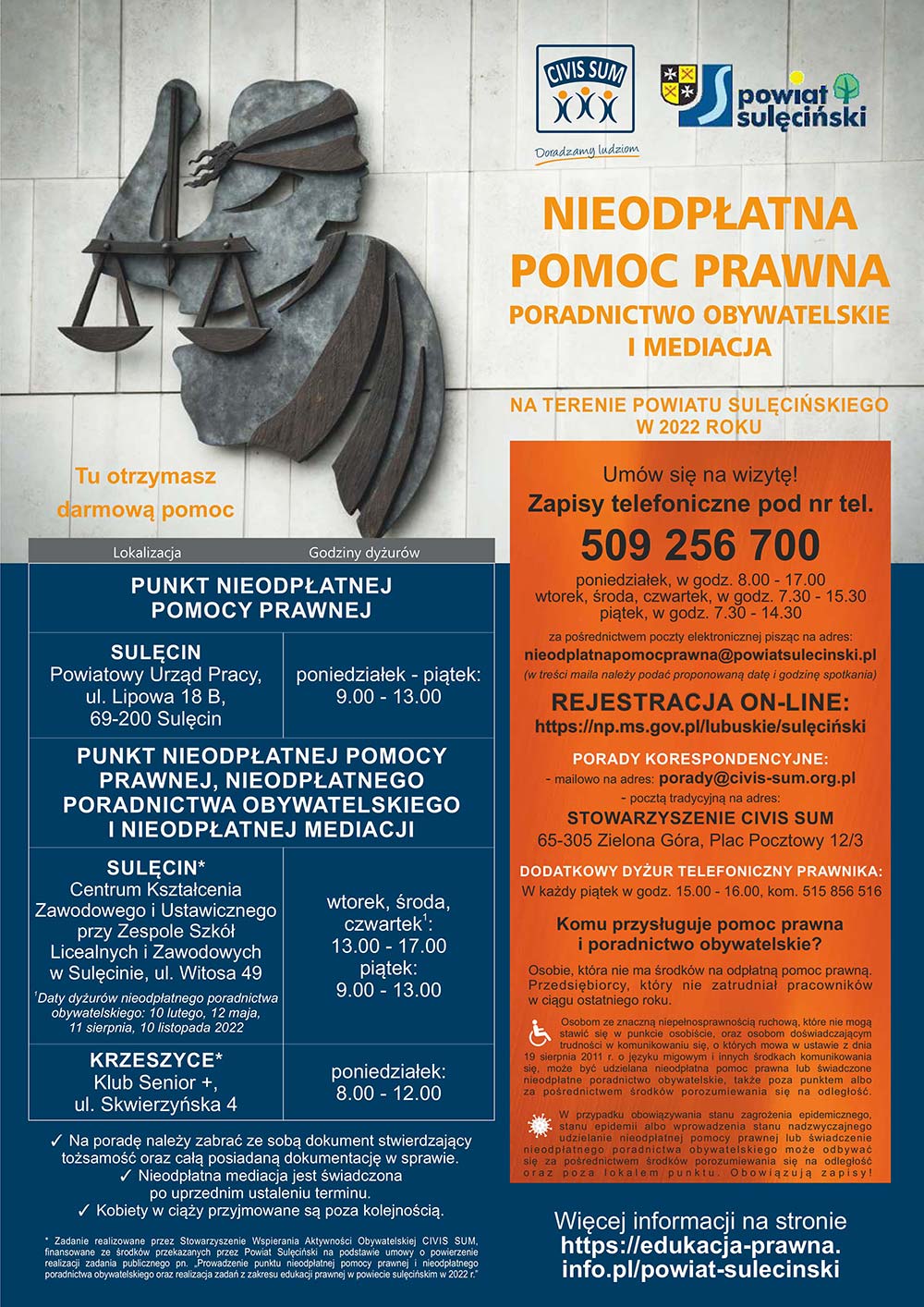 Powraca stacjonarna i bezpłatna pomoc prawna