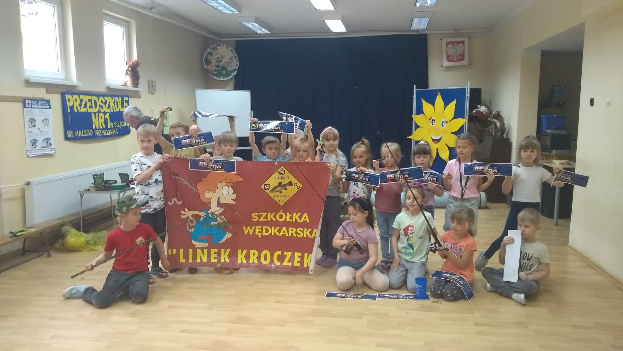 Wizyta wędkarzy z Koła Wędkarskiego „Lin” w przedszkolu