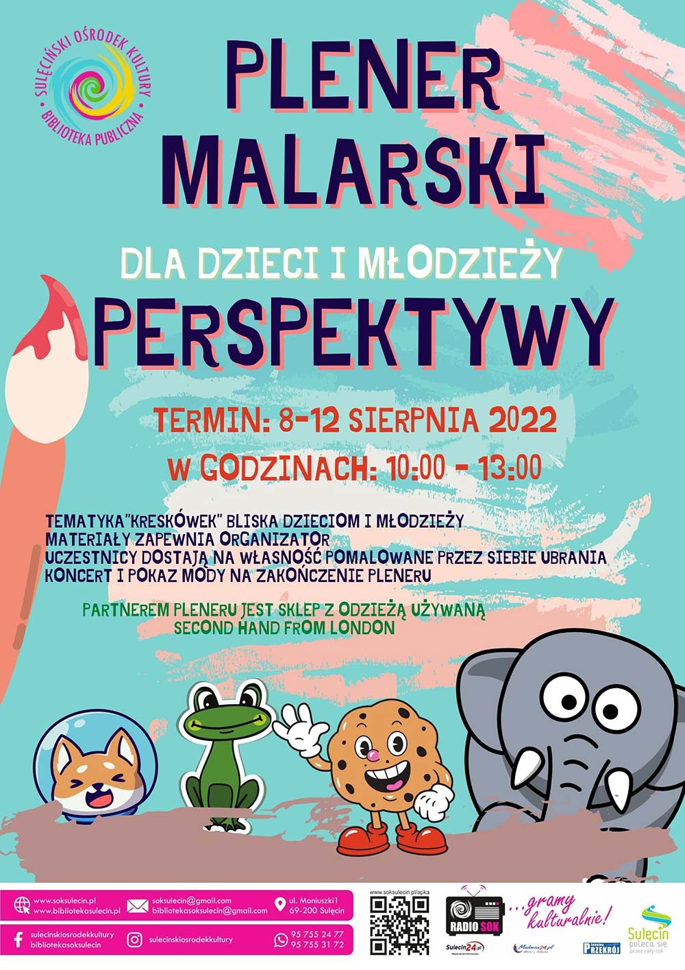 Malowanie ubrań na plenerze malarskim z Sulęcińskim Ośrodkiem Kultury