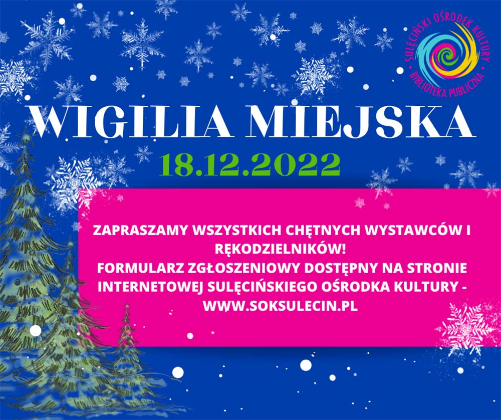 Wigilia Miejska i zaproszenie dla rękodzielników