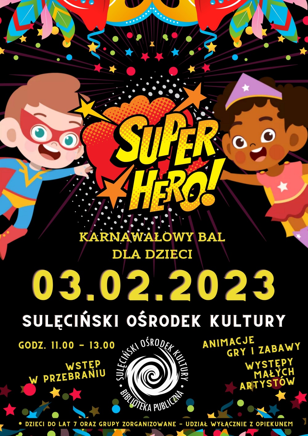 Sulęciński Ośrodek Kultury zaprasza najmłodszych na bal!