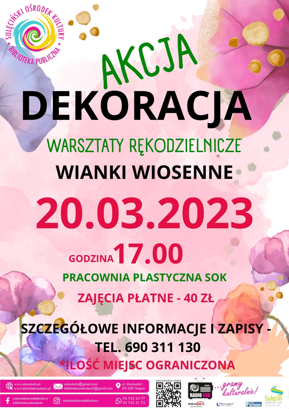 Akcja Dekoracja czyli warsztaty rękodzielnicze w SOKu