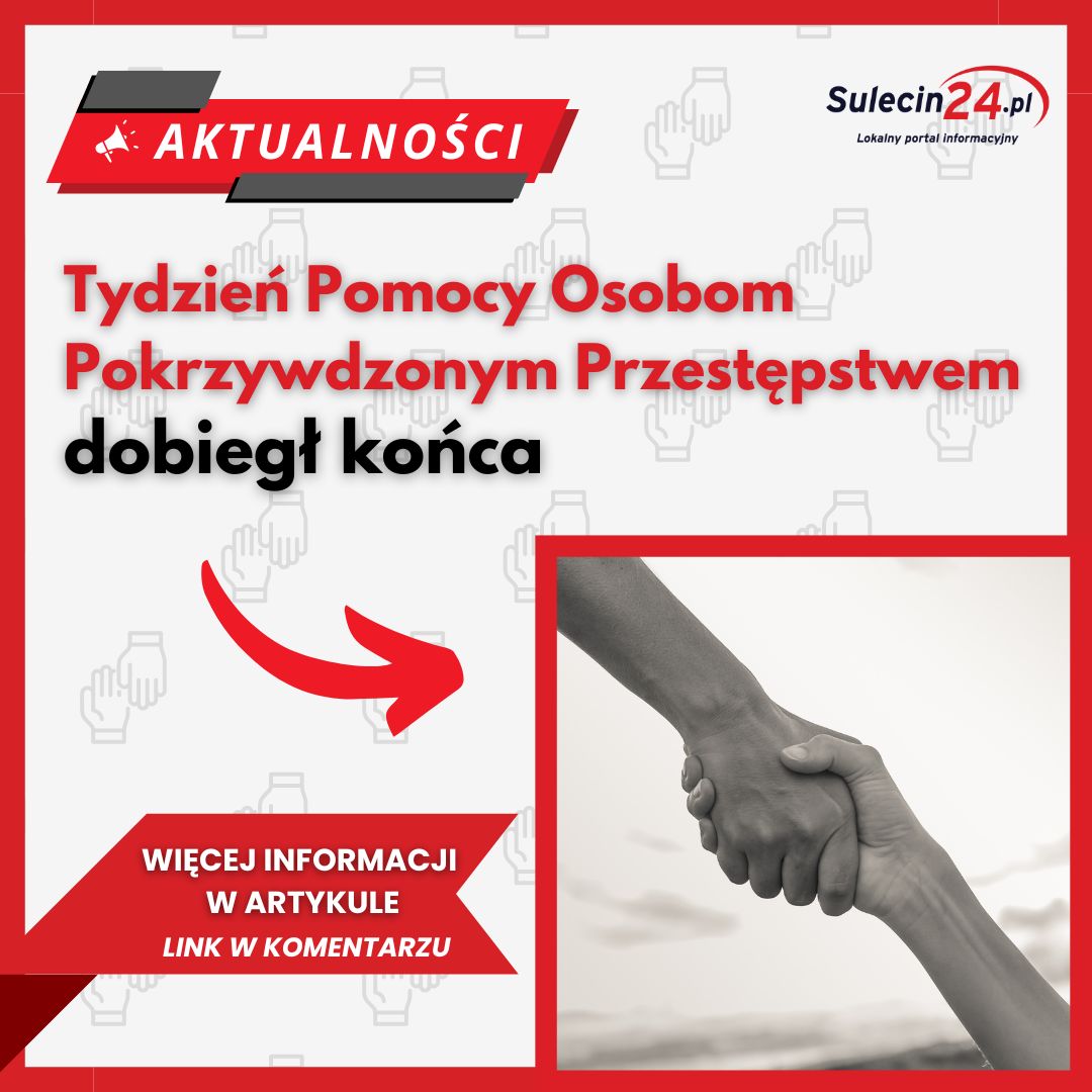 Tydzień Pomocy Osobom Pokrzywdzonym Przestępstwem dobiegł końca, ale ze wsparcia skorzystać można cały rok!