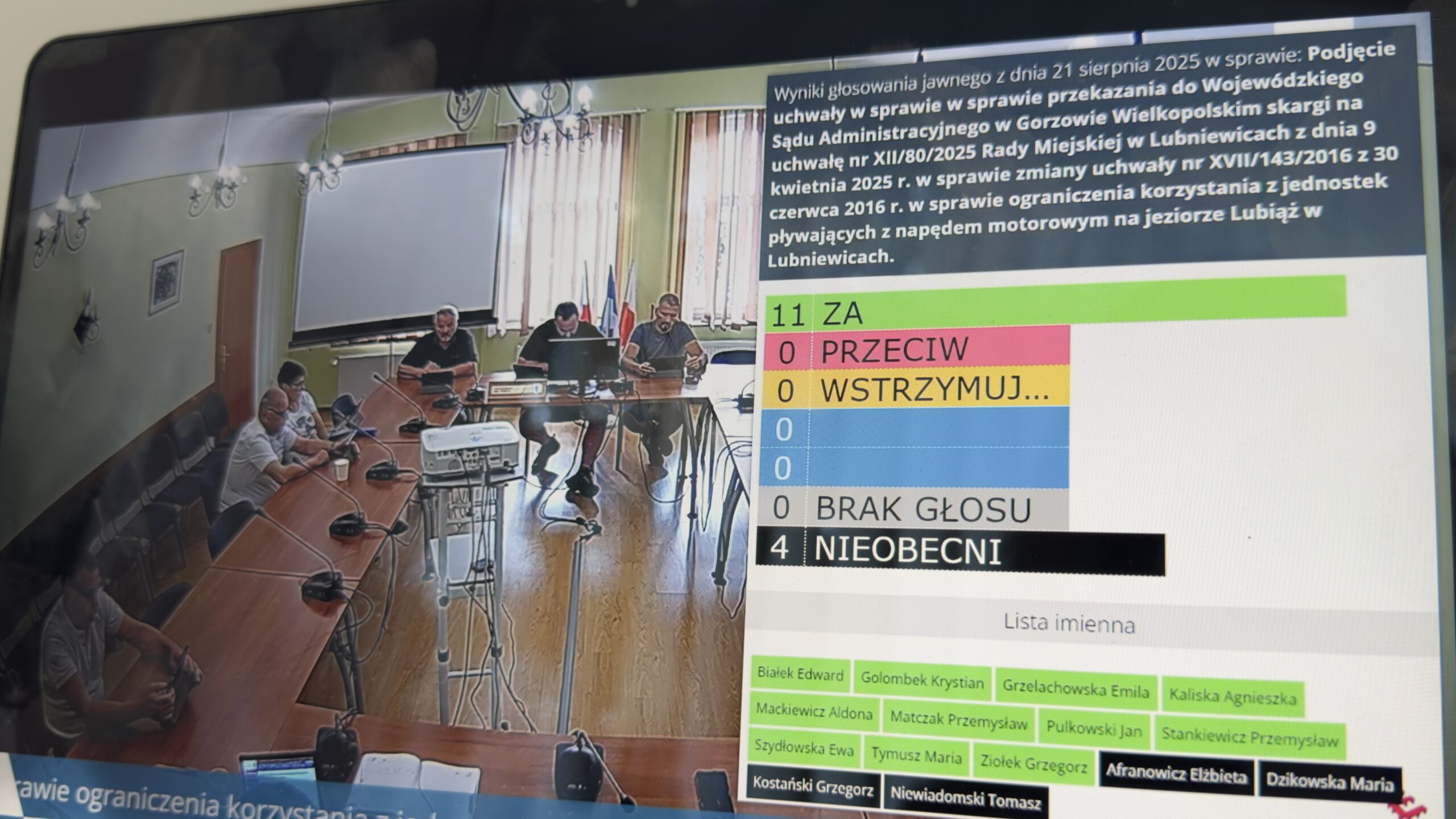 Radni jednomyślni. Spór o motorówki z Lubiąża trafi do sądu