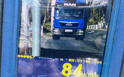 Prawie stracił prawo jazdy. 84 km/h przy ograniczeniu do 40